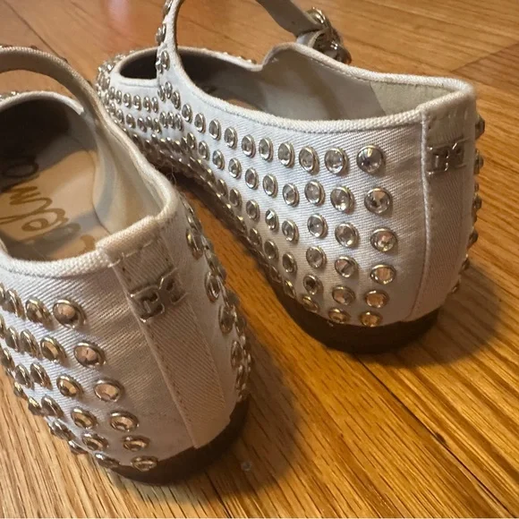 Sam Edelman White Studded Ballet Flats - Picture 4 of 9
